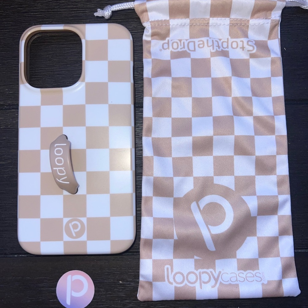 iPhone 13 Pro Loopy Checkered Phone Case